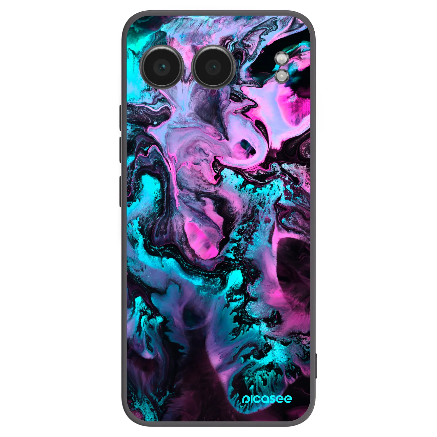 Picasee silikonowe czarne etui na OnePlus Nord 4 - Lean
