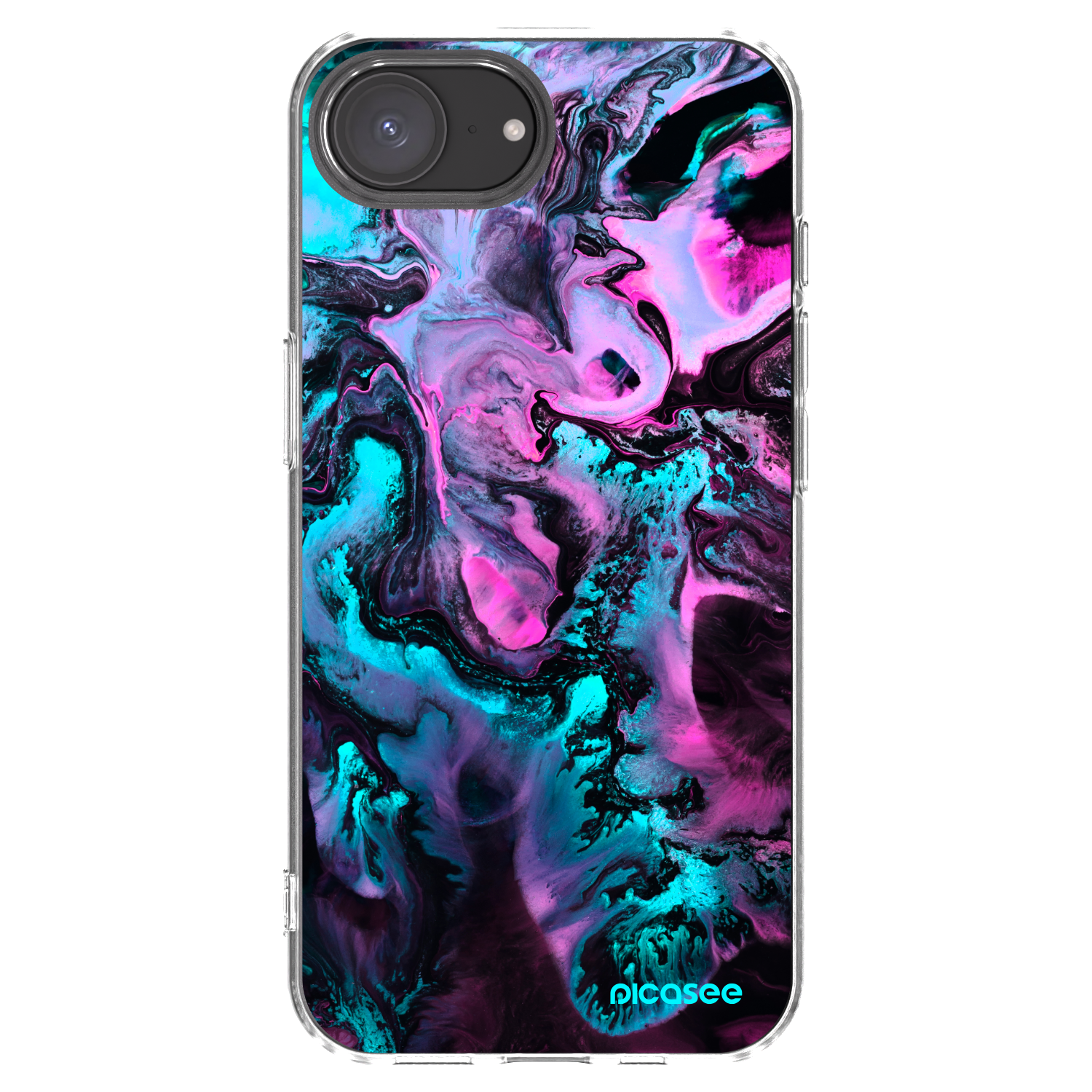 Picasee silikonowe przeźroczyste etui na Apple iPhone 16e - Lean