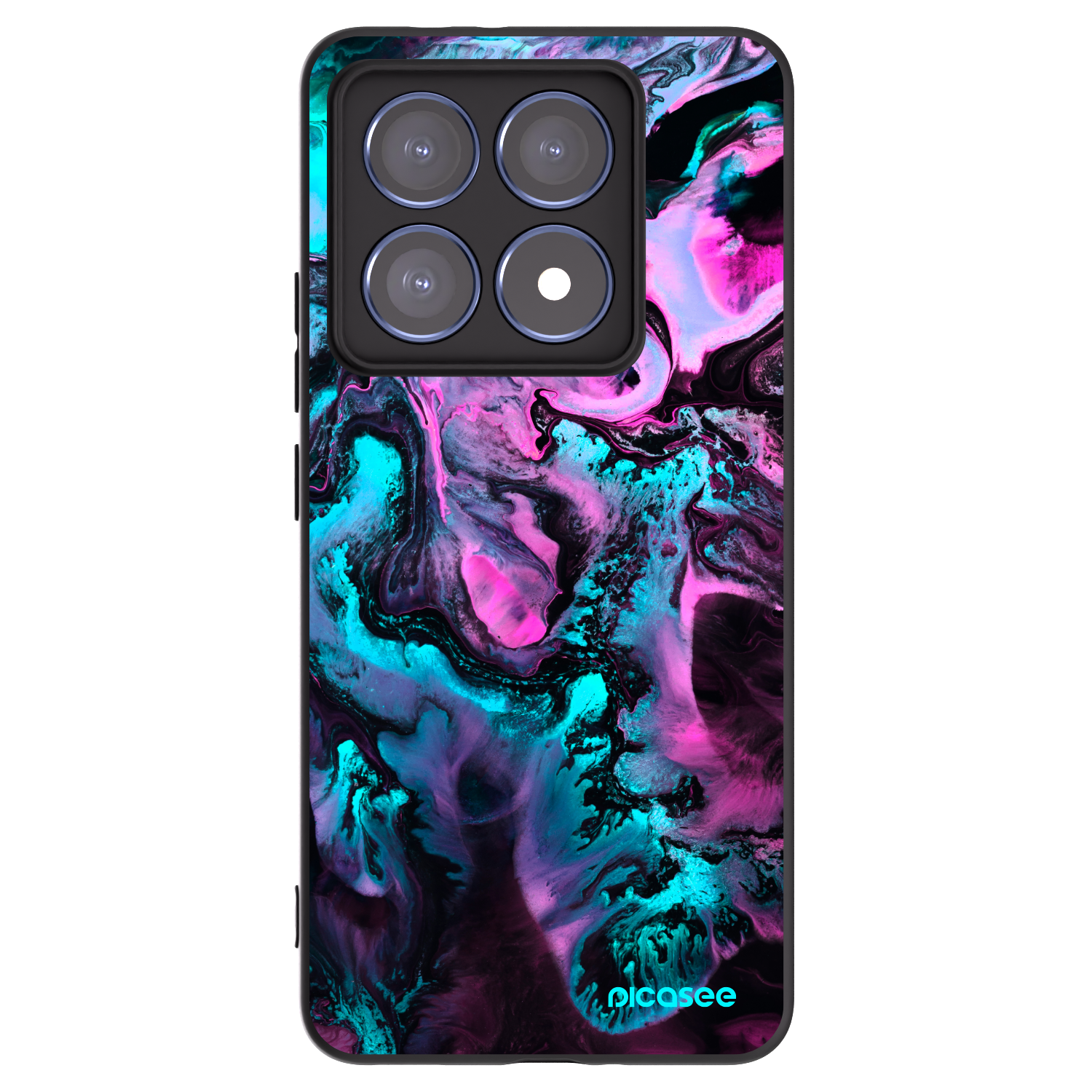 Picasee silikonowe czarne etui na Xiaomi 14T Pro - Lean