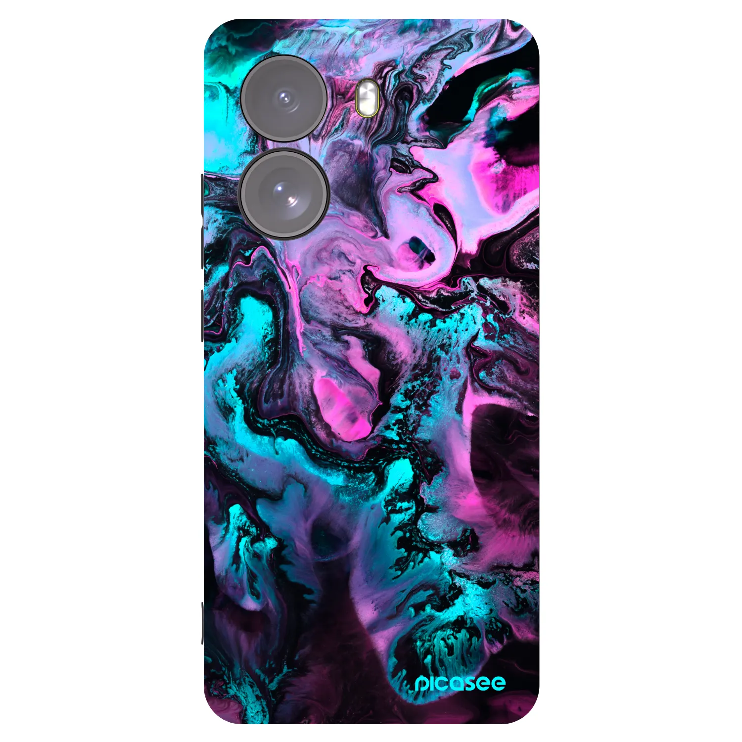 Picasee silikonowe czarne etui na Xiaomi Poco X7 - Lean