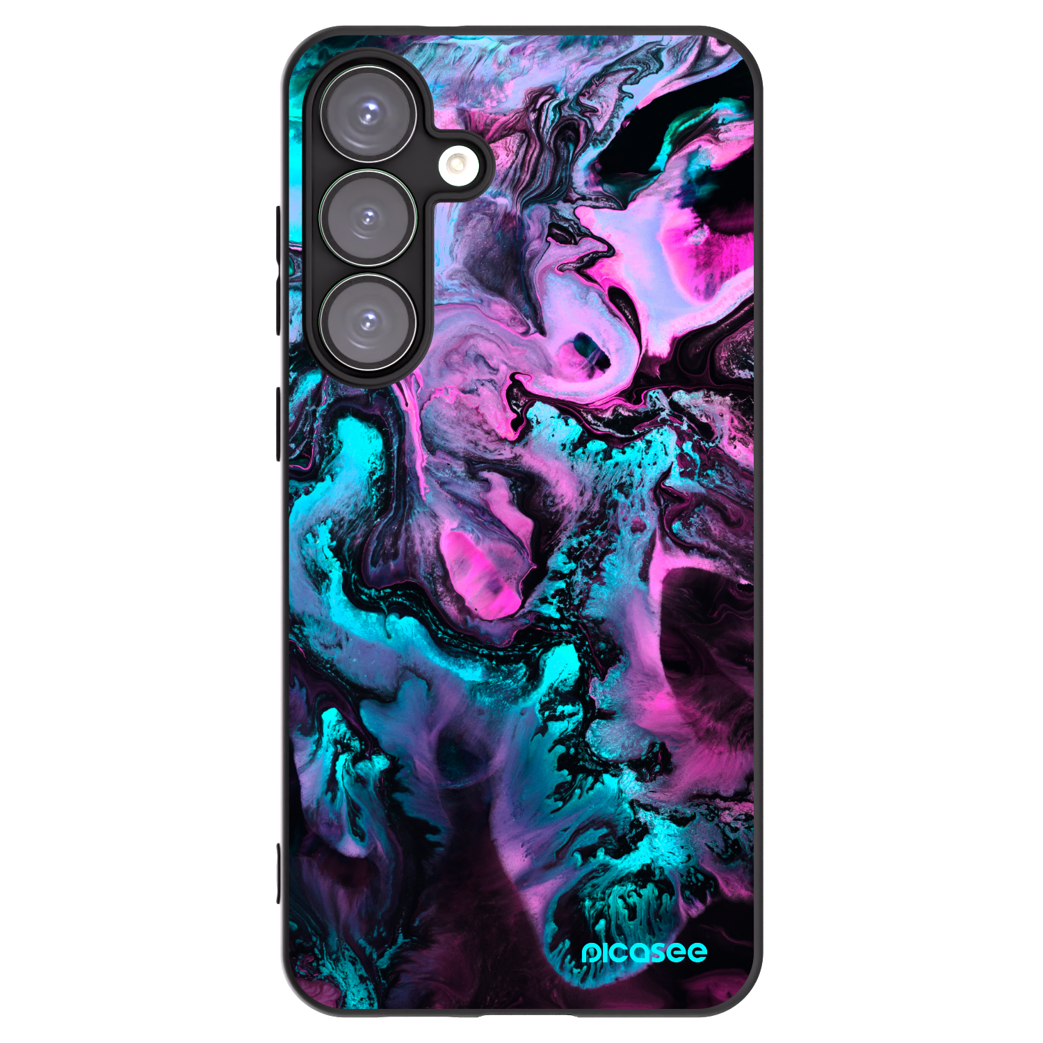 Picasee silikonowe czarne etui na Samsung Galaxy S25+ 5G - Lean