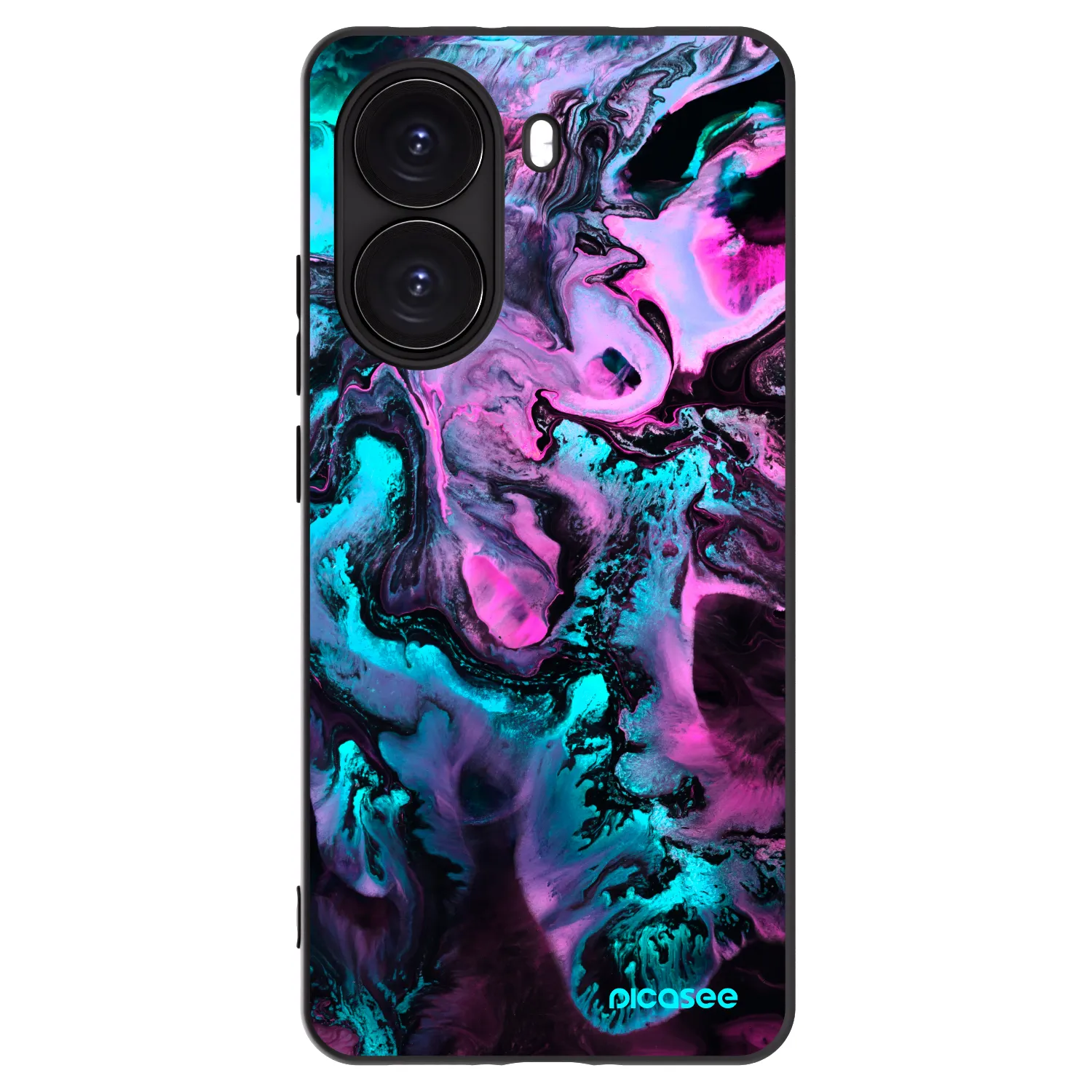Picasee silikonowe czarne etui na Xiaomi Poco X7 Pro 5G - Lean