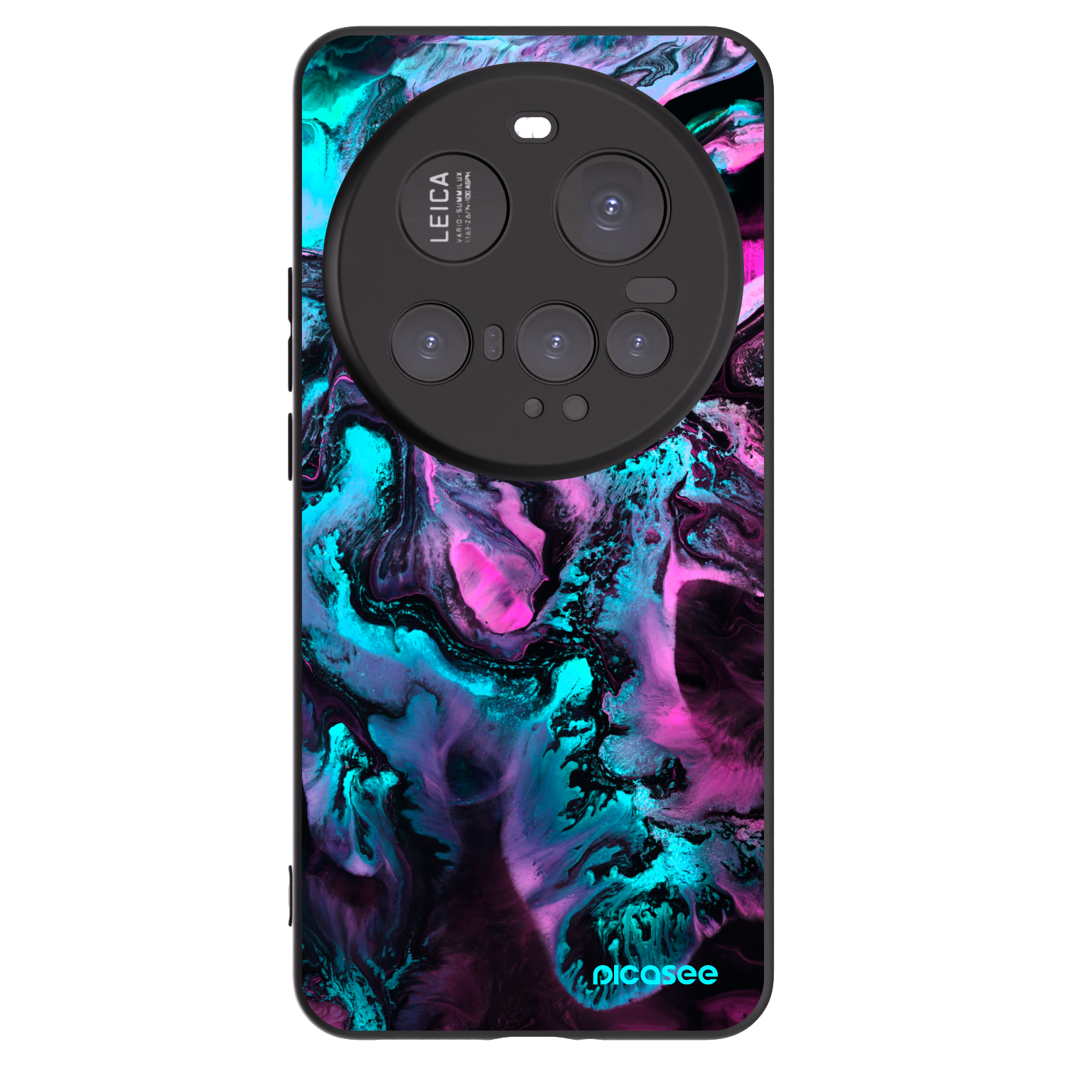Picasee silikonowe czarne etui na Xiaomi 15 Ultra - Lean