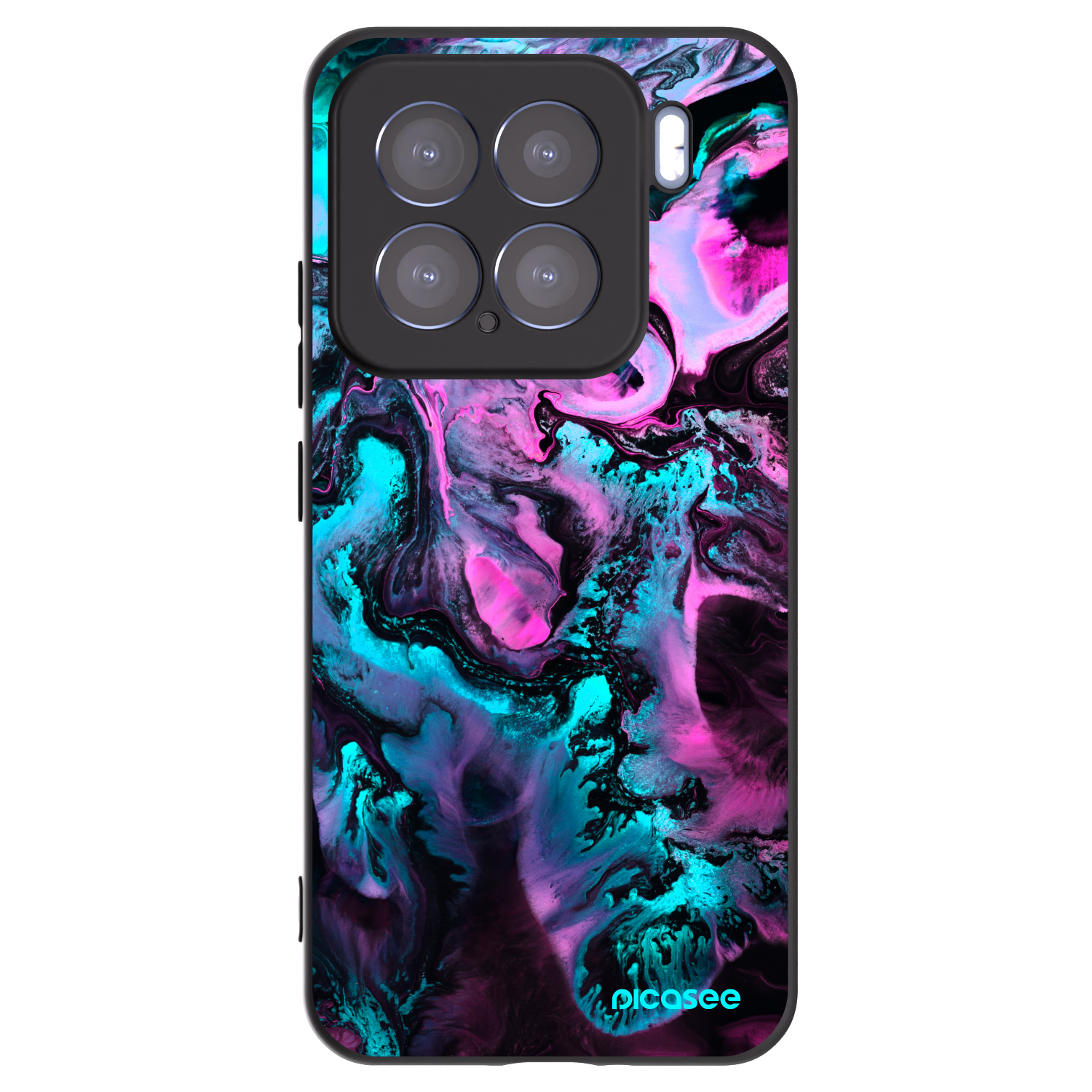 Picasee silikonowe czarne etui na Xiaomi 15 - Lean
