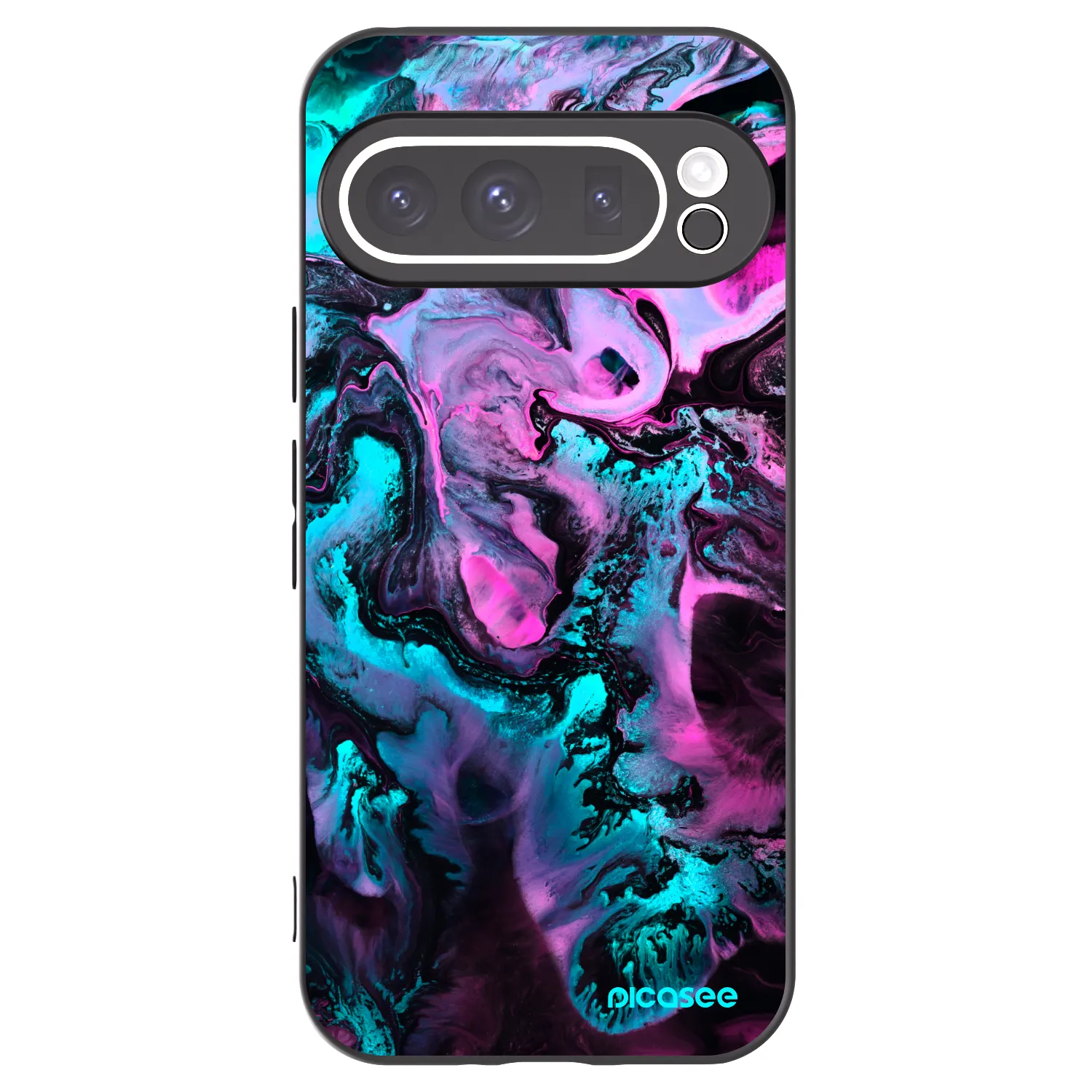 Picasee silikonowe czarne etui na Google Pixel 9 Pro - Lean