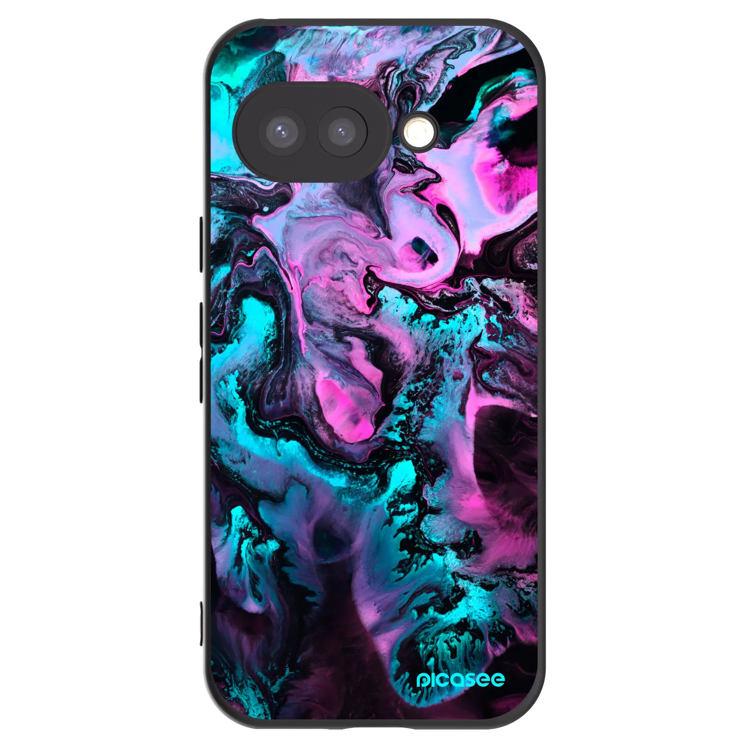 Picasee silikonowe czarne etui na Google Pixel 9a - Lean