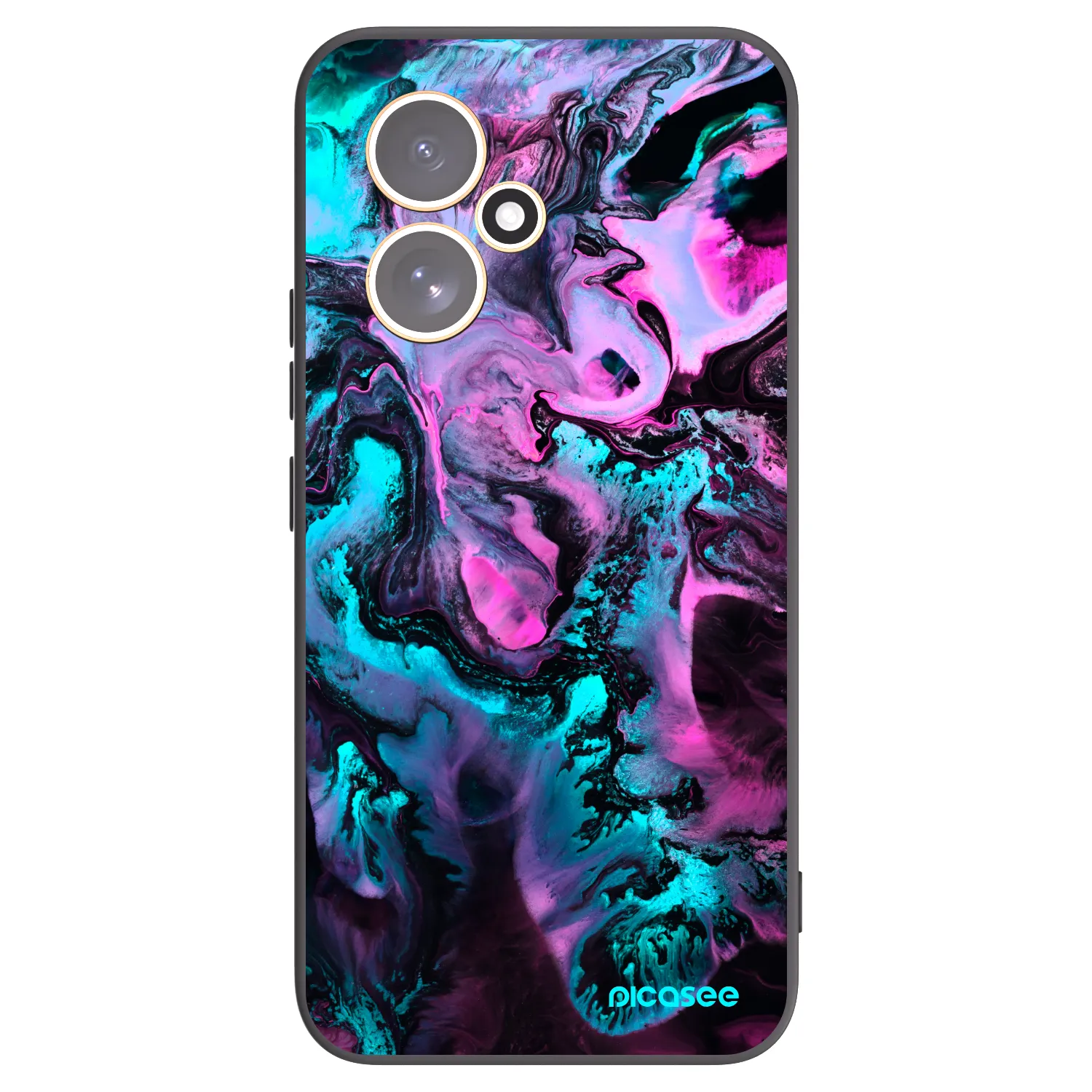 Picasee silikonowe czarne etui na Honor 400 5G - Lean