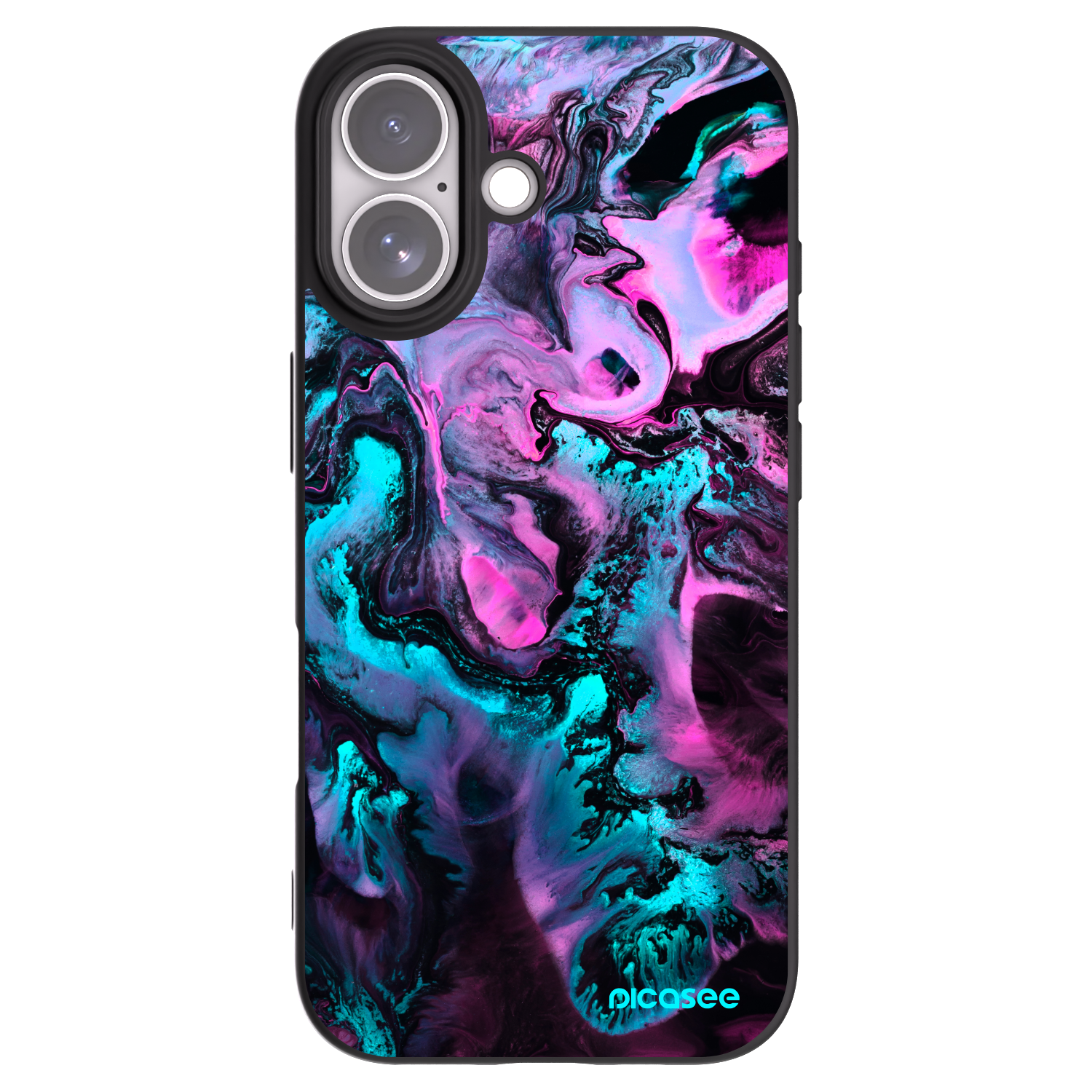 Picasee silikonowe czarne etui na Apple iPhone 17 - Lean