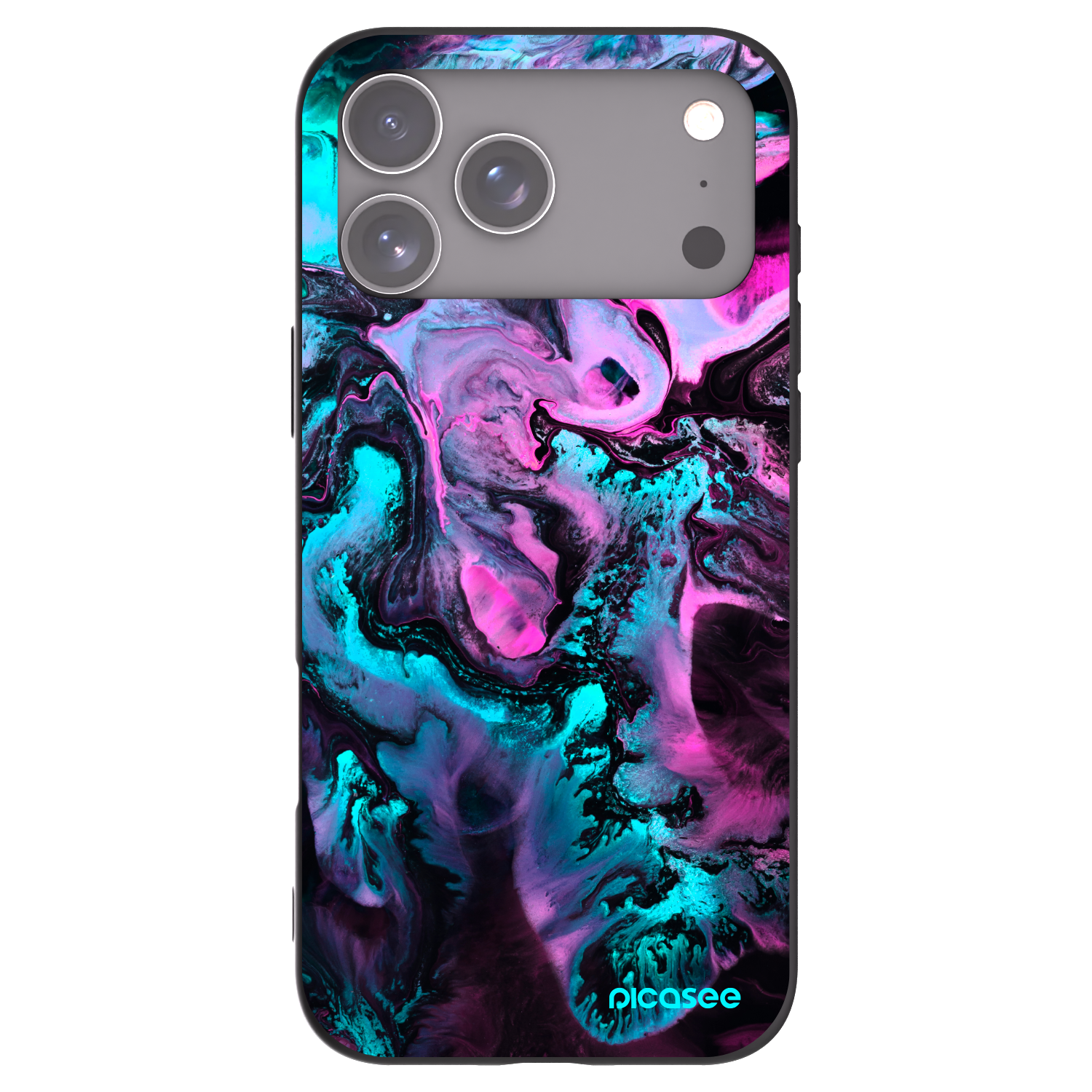 Picasee silikonowe czarne etui na Apple iPhone 17 Pro Max - Lean