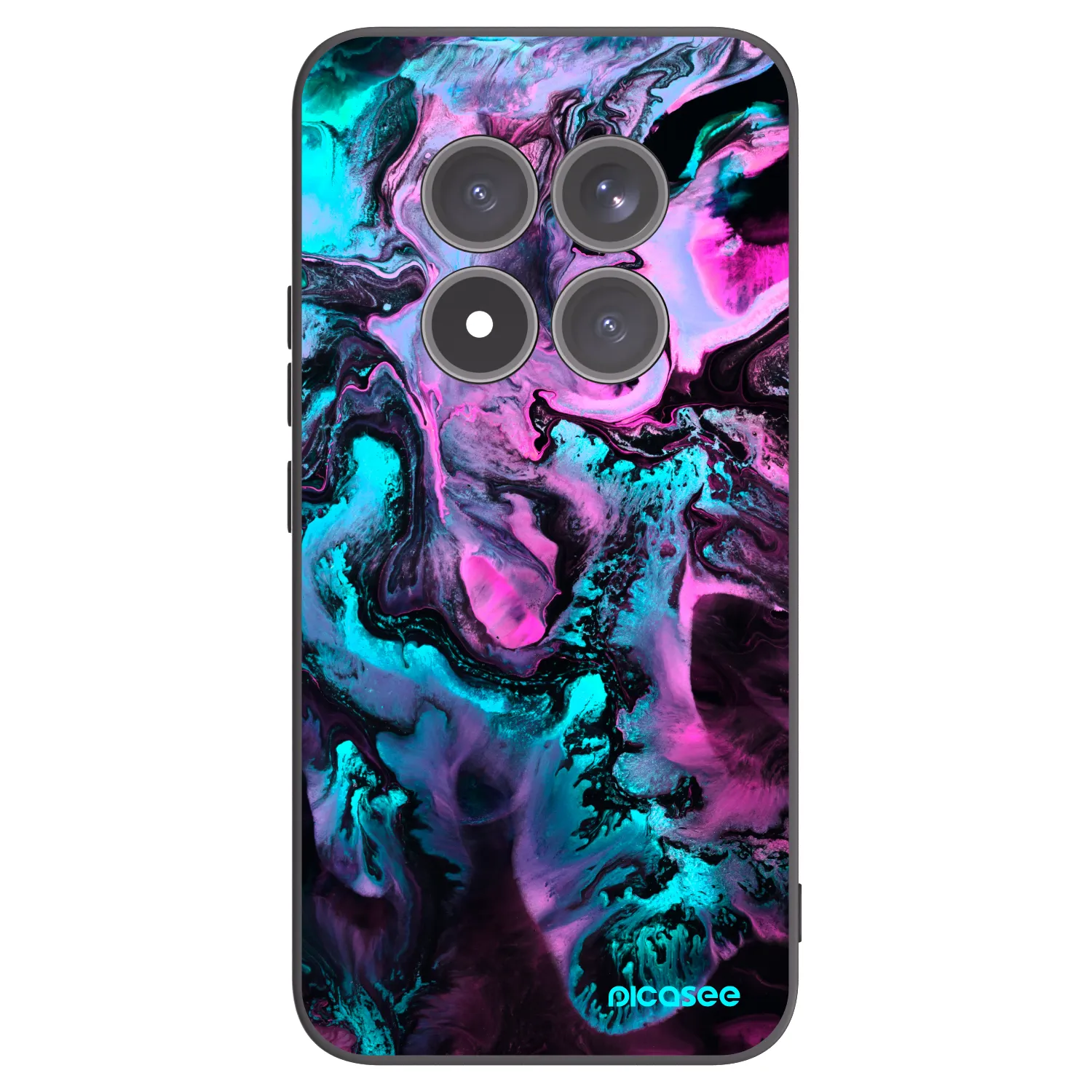 Picasee silikonowe czarne etui na Xiaomi Redmi Note 15 Pro+ - Lean