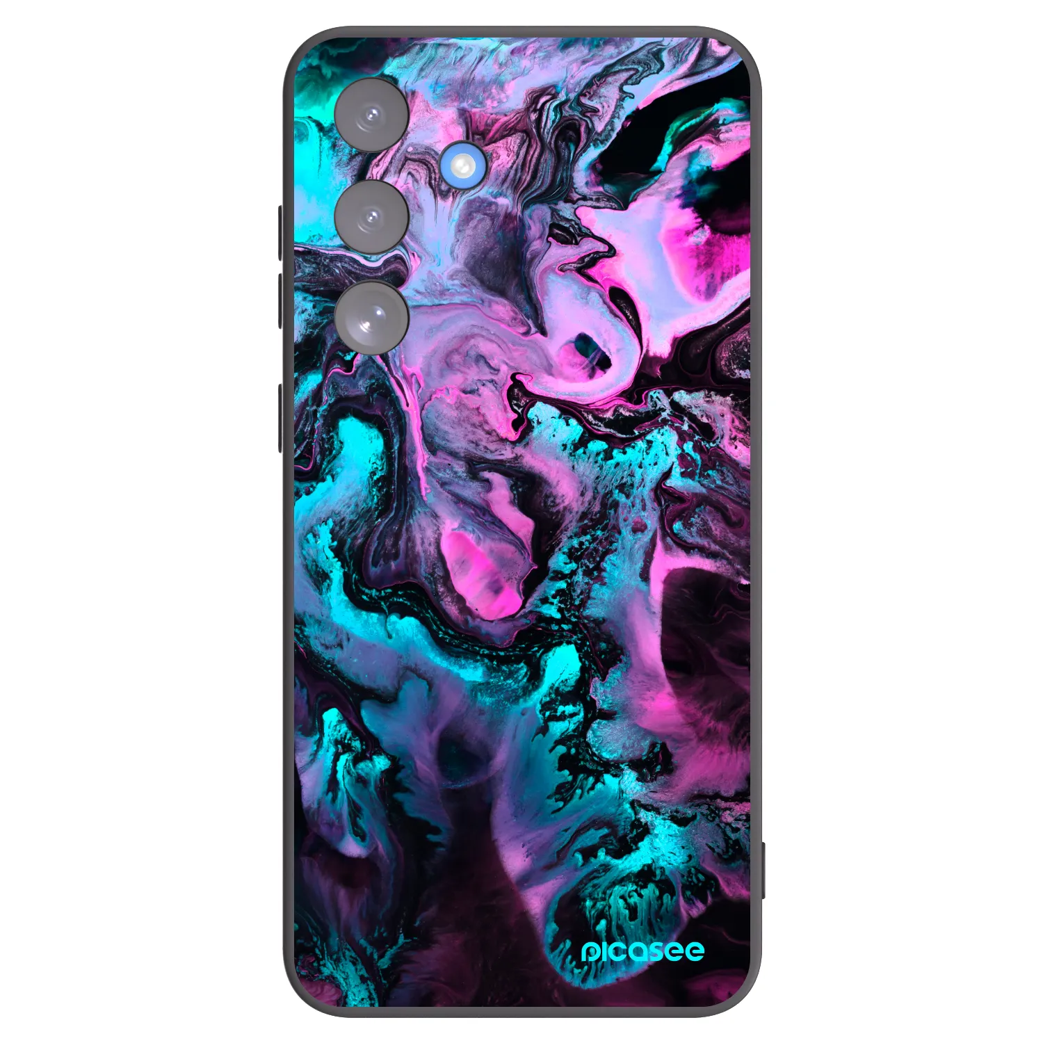 Picasee silikonowe czarne etui na Samsung Galaxy S25 FE 5G - Lean