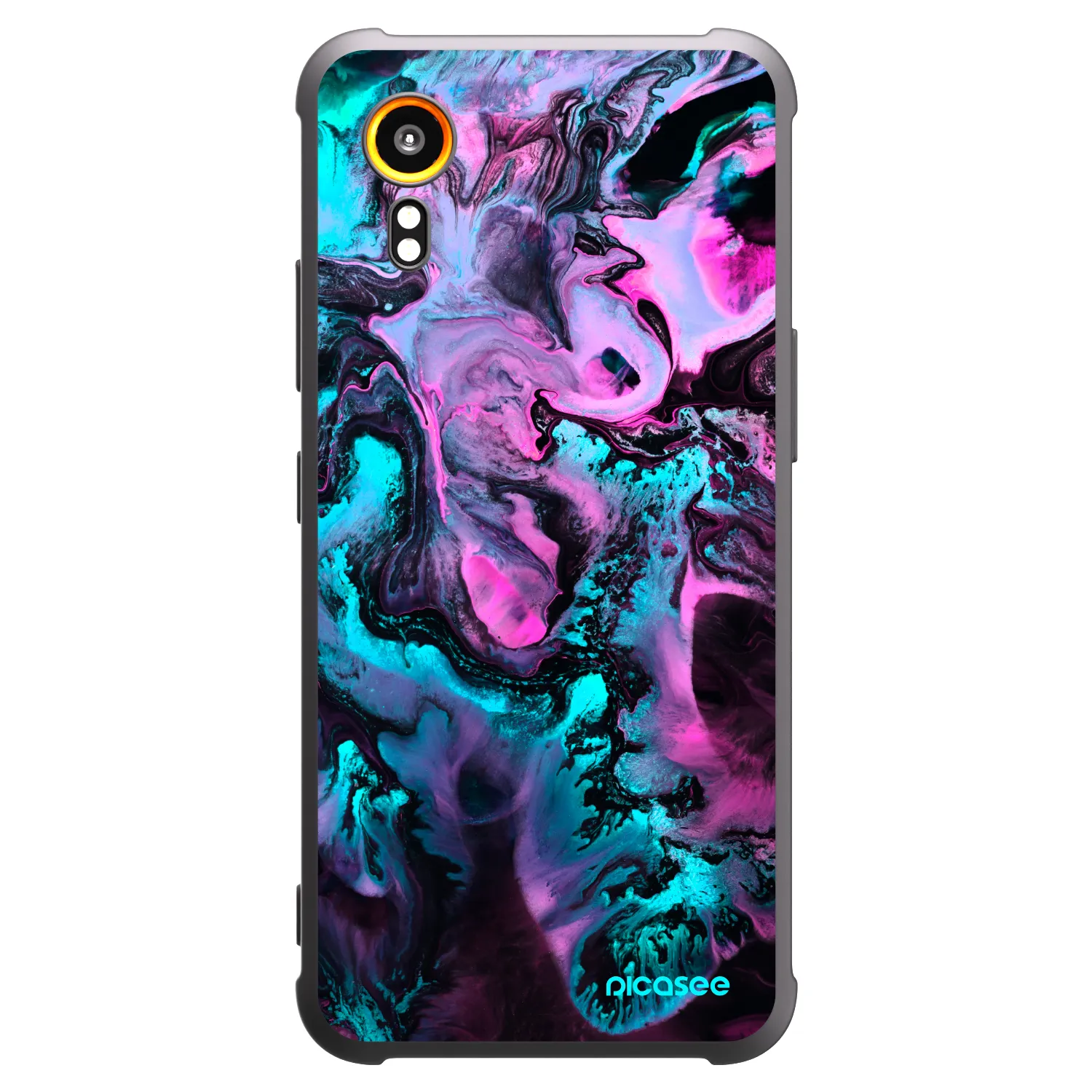 Picasee silikonowe czarne etui na Samsung Galaxy Xcover 7 - Lean