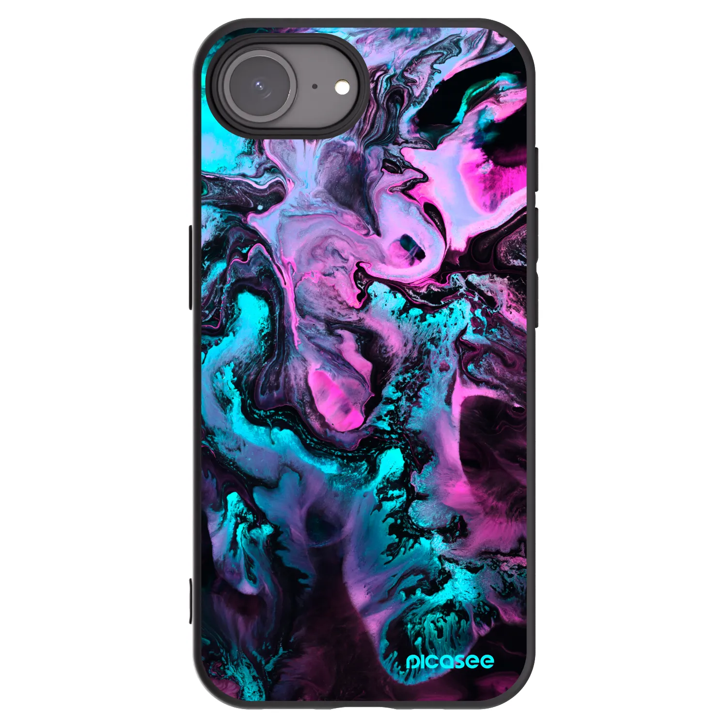 Picasee silikonowe czarne etui na Apple iPhone 17e - Lean