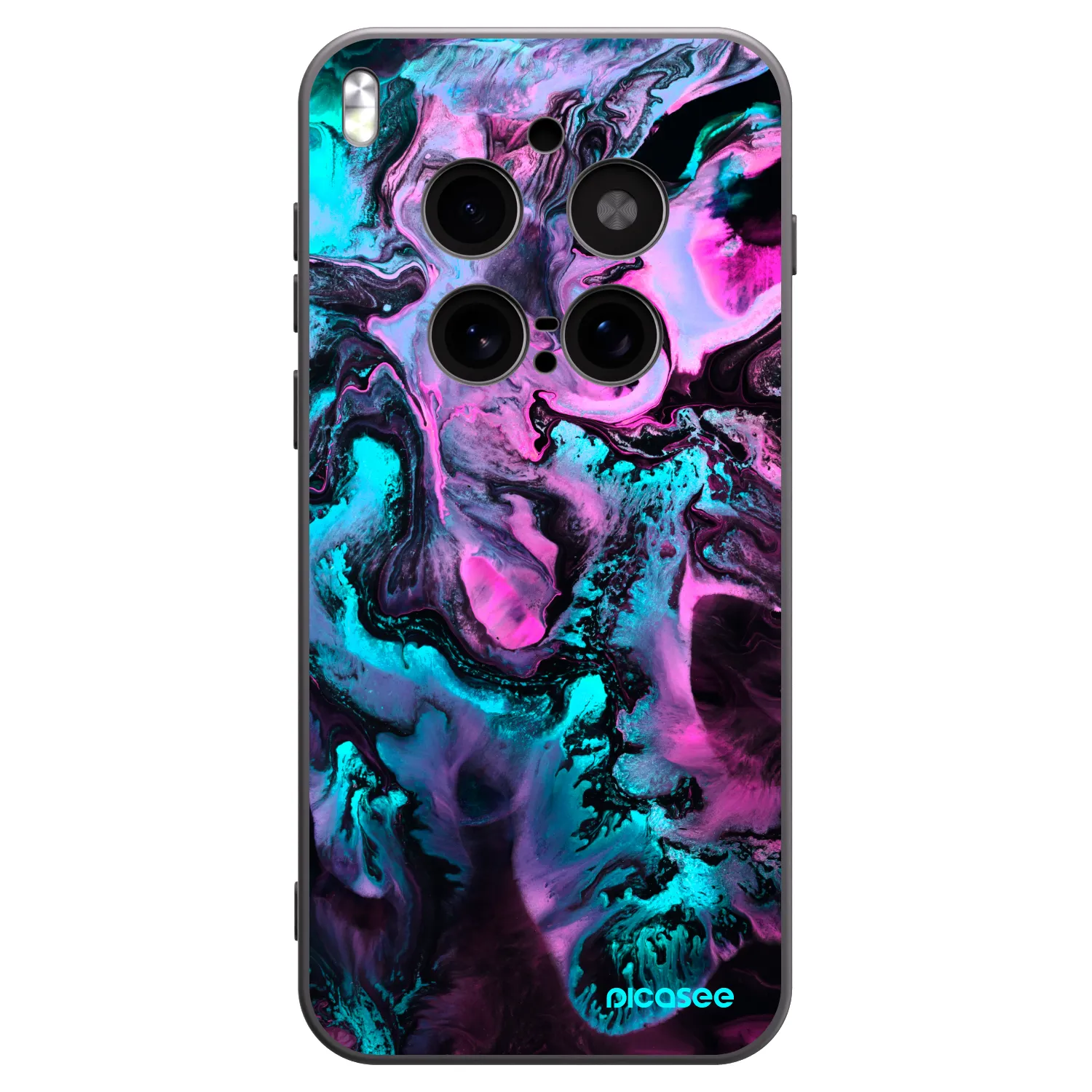 Picasee silikonowe czarne etui na Vivo X300 Pro - Lean
