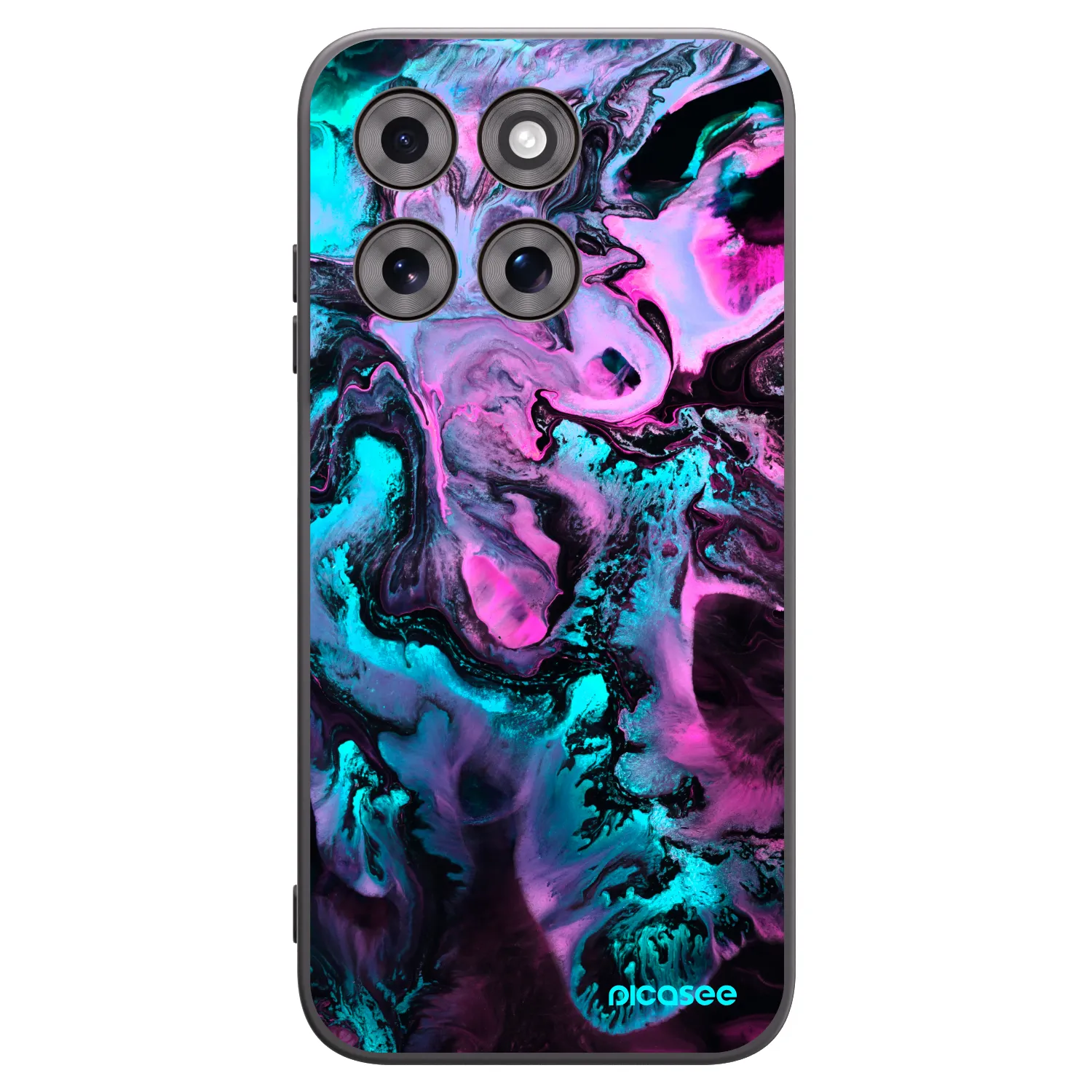 Picasee silikonowe czarne etui na Motorola Moto G77 - Lean