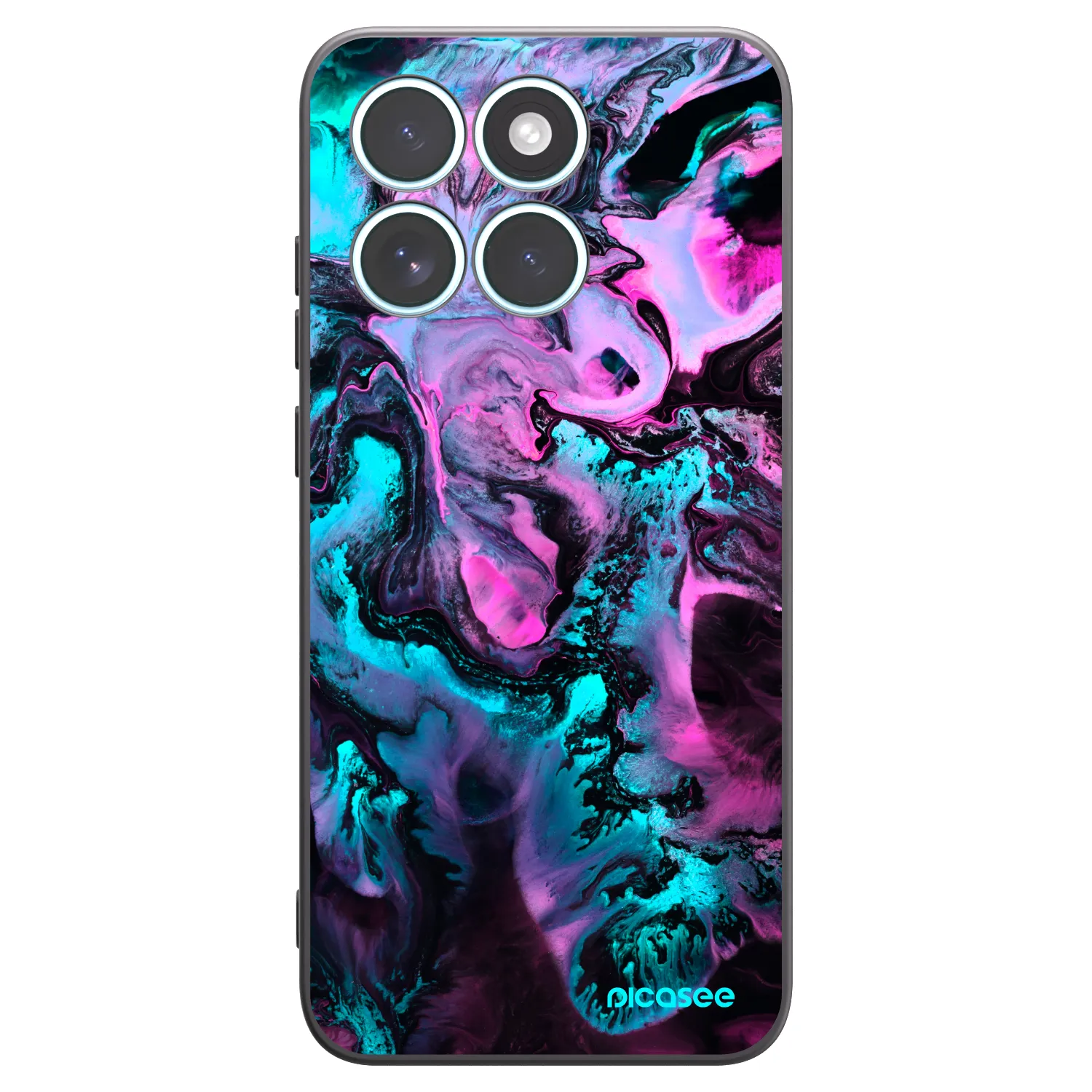 Picasee silikonowe czarne etui na Motorola Edge 70 Fusion - Lean