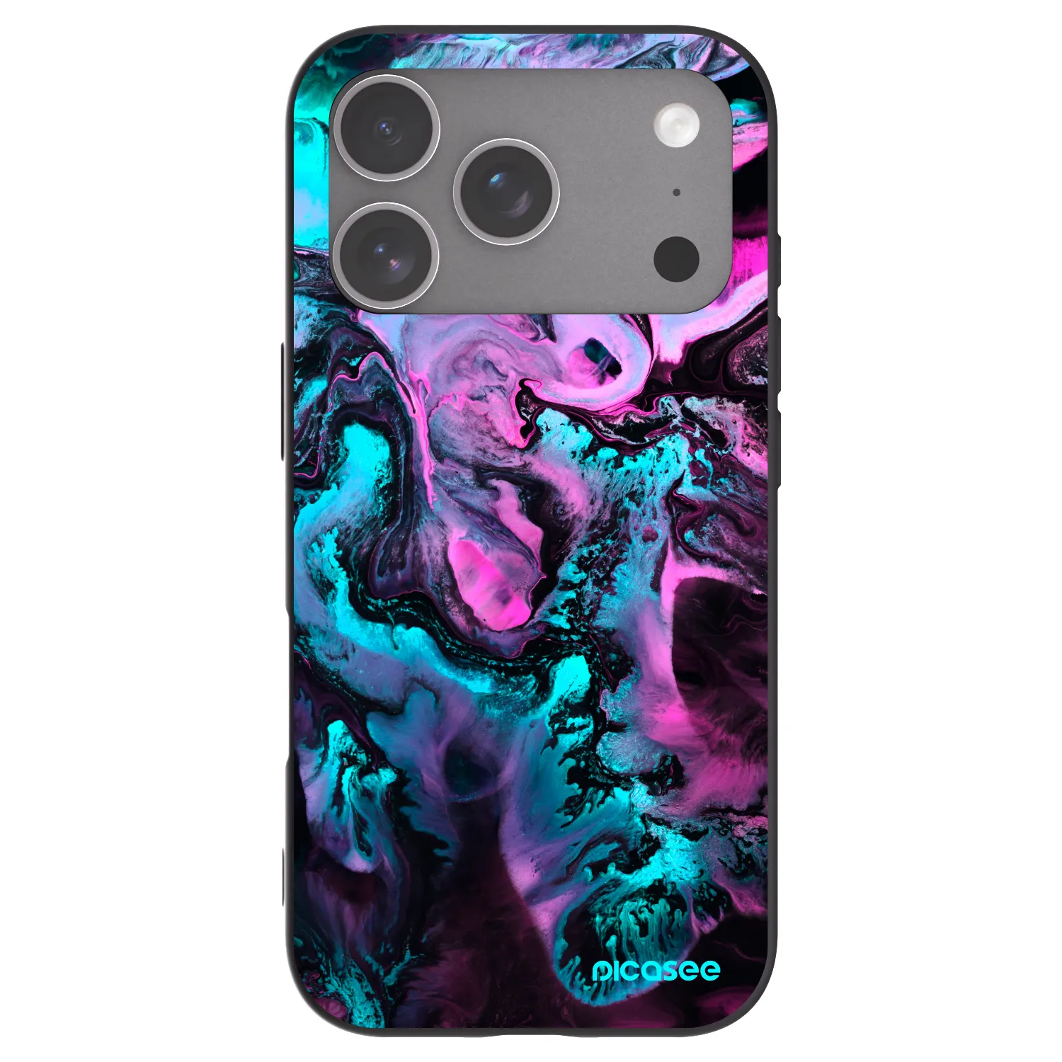 Picasee silikonowe czarne etui na Apple iPhone 18 Pro - Lean