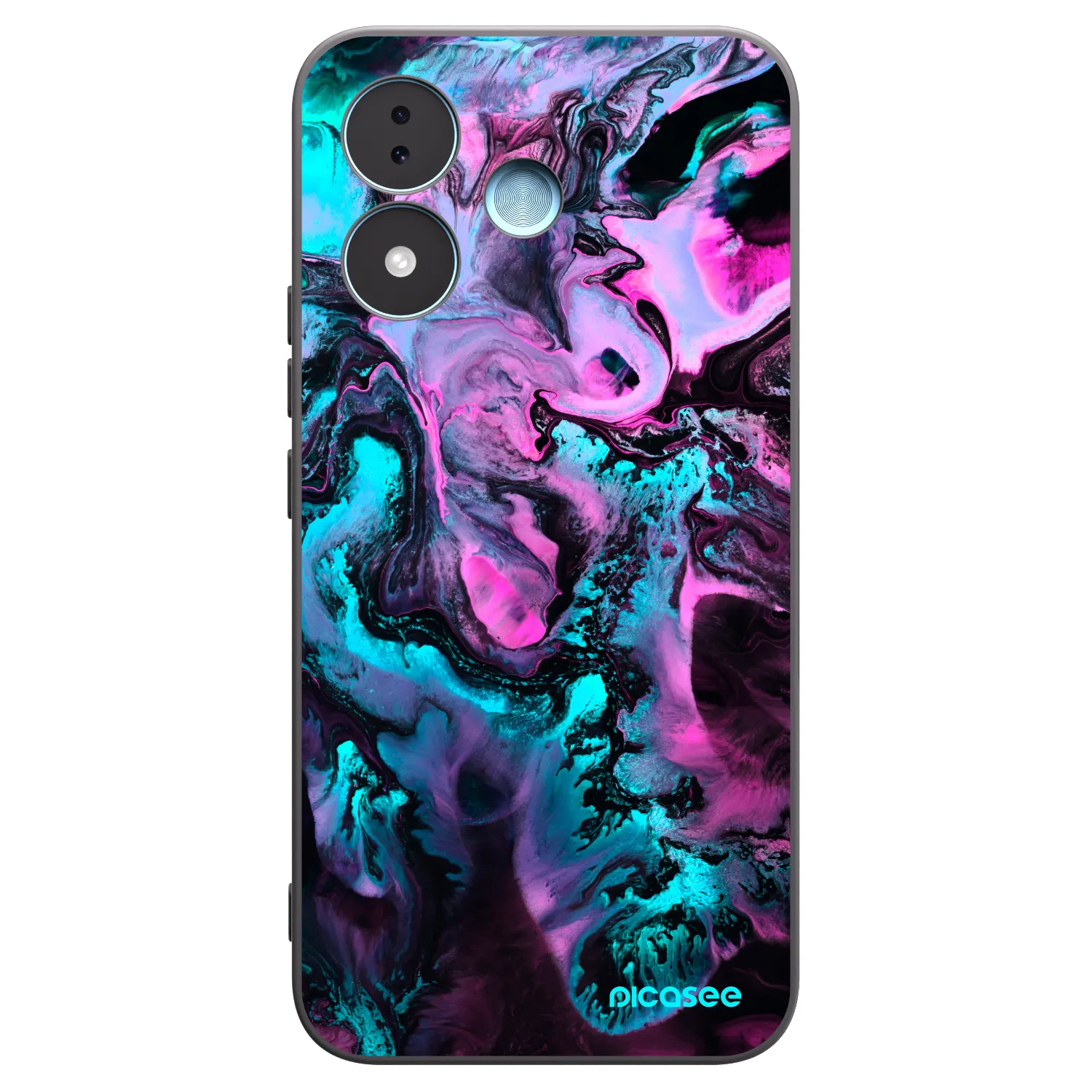 Picasee silikonowe czarne etui na Xiaomi Redmi Note 17 5G - Lean
