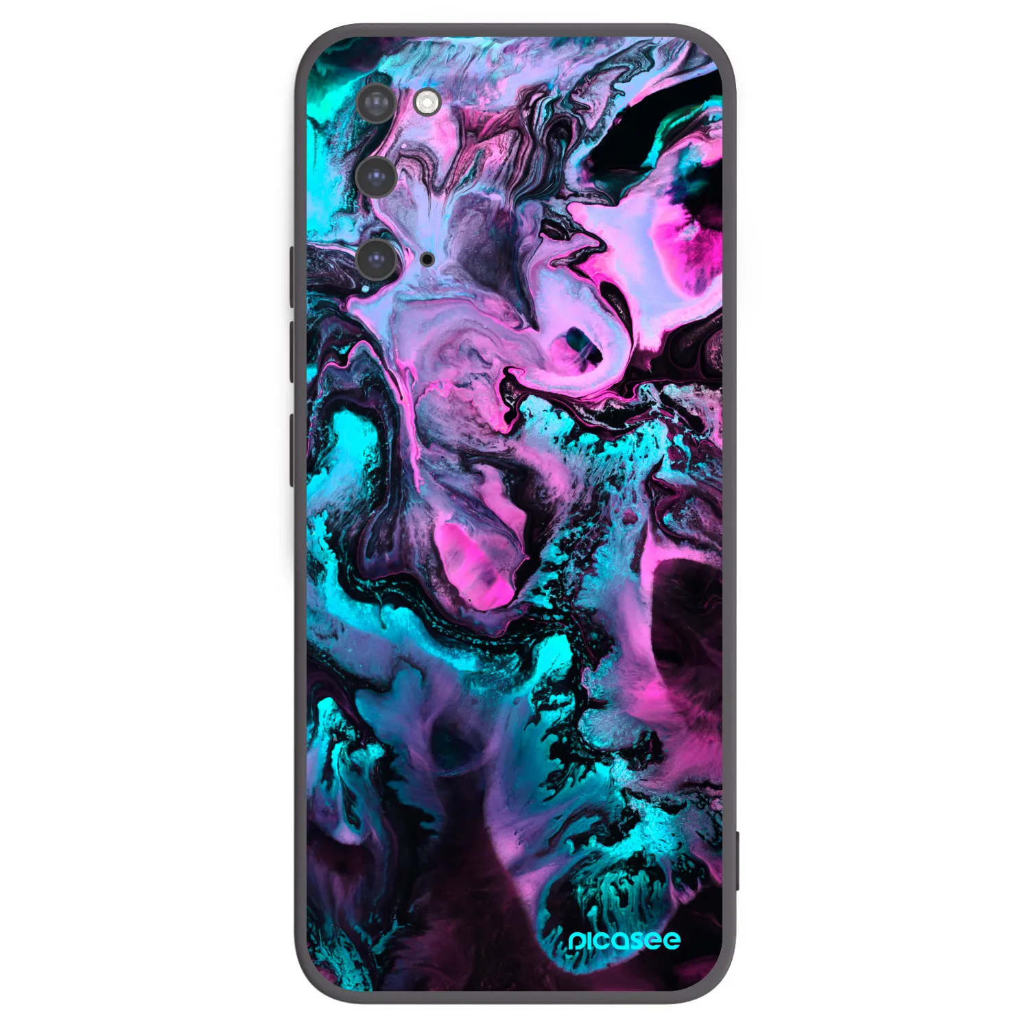Picasee silikonowe czarne etui na Samsung Galaxy S20 G980F - Lean