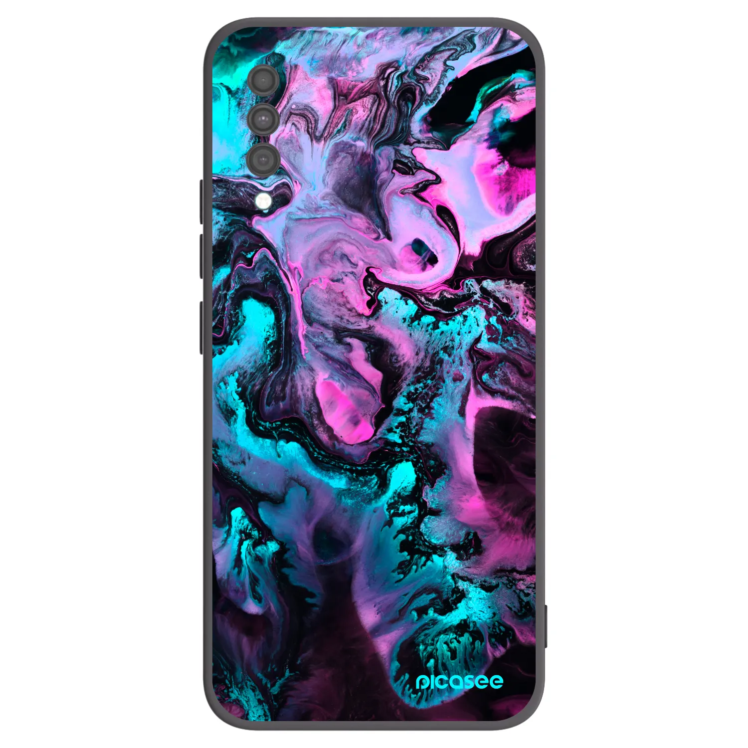 Picasee silikonowe czarne etui na Samsung Galaxy A30s A307F - Lean