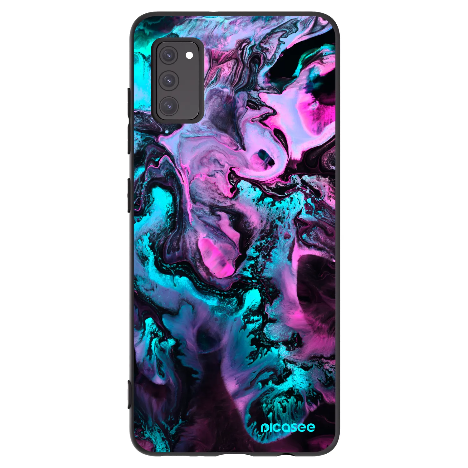 Picasee silikonowe czarne etui na Samsung Galaxy A41 A415F - Lean
