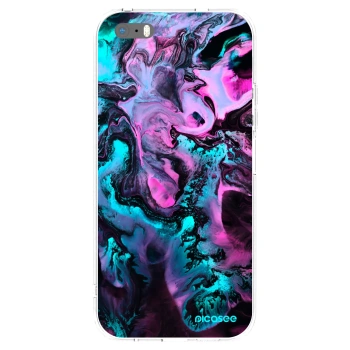 Picasee silikonowe przeźroczyste etui na Apple iPhone 5/5S/SE - Lean