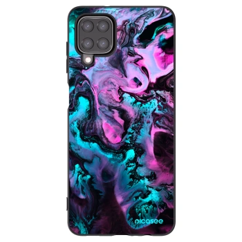 Picasee silikonowe czarne etui na Samsung Galaxy A12 A125F - Lean