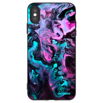 Picasee silikonowe czarne etui na Apple iPhone XS Max - Lean