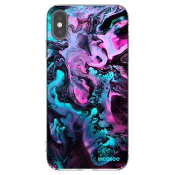 Picasee silikonowe przeźroczyste etui na Apple iPhone XS Max - Lean