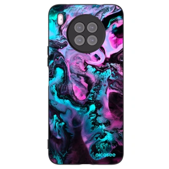 Picasee silikonowe czarne etui na Huawei Nova 8i - Lean