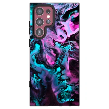 Picasee silikonowe czarne etui na Samsung Galaxy S22 Ultra 5G - Lean
