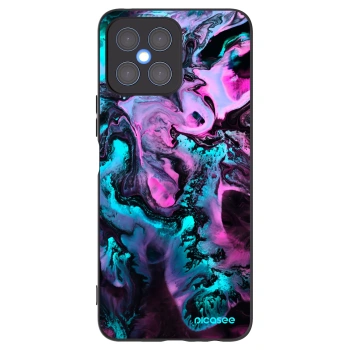 Picasee silikonowe czarne etui na Honor X8 4G - Lean