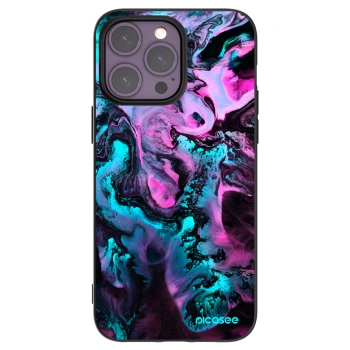 Picasee silikonowe czarne etui na Apple iPhone 14 Pro Max - Lean