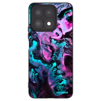 Picasee silikonowe czarne etui na Honor X8a - Lean