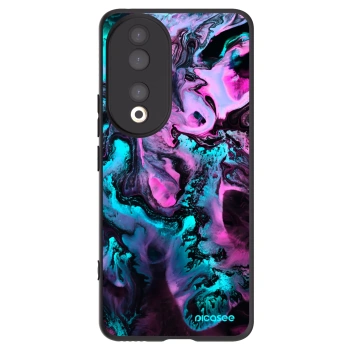 Picasee silikonowe czarne etui na Honor 90 5G - Lean