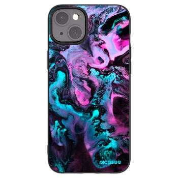 Picasee silikonowe czarne etui na Apple iPhone 15 Plus - Lean