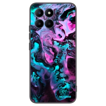 Picasee silikonowe czarne etui na Honor 70 Lite - Lean