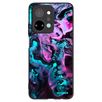 Picasee silikonowe czarne etui na Honor X7a - Lean