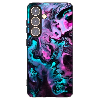 Picasee silikonowe czarne etui na Samsung Galaxy S24 S921B 5G - Lean