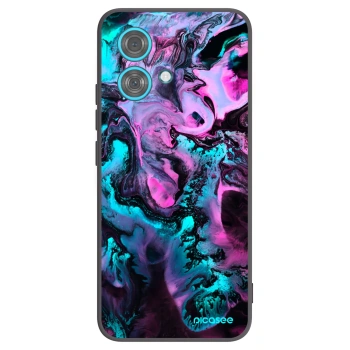 Picasee silikonowe czarne etui na Motorola Edge 40 Neo - Lean