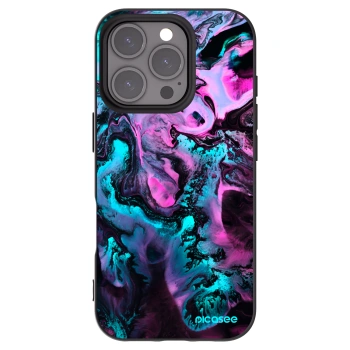 Picasee silikonowe czarne etui na Apple iPhone 16 Pro - Lean