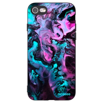 Picasee silikonowe czarne etui na Apple iPhone 8 - Lean