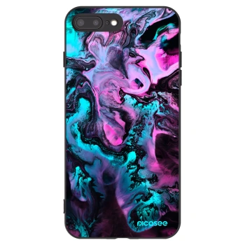 Picasee silikonowe czarne etui na Apple iPhone 8 Plus - Lean