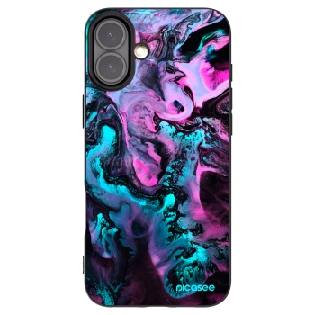 Picasee silikonowe czarne etui na Apple iPhone 16 Plus - Lean