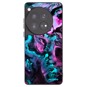 Picasee silikonowe czarne etui na OnePlus 12 5G - Lean