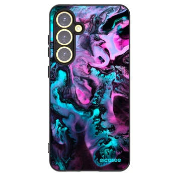 Picasee silikonowe czarne etui na Samsung Galaxy S24 FE S721B - Lean