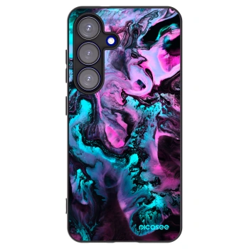 Picasee silikonowe czarne etui na Samsung Galaxy S25 5G - Lean