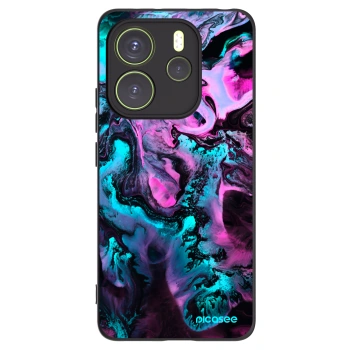 Picasee silikonowe czarne etui na Xiaomi Redmi Note 14 4G - Lean