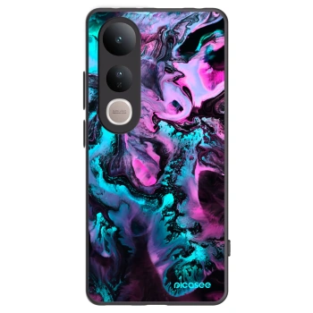 Picasee silikonowe czarne etui na Vivo V50 Lite 5G - Lean