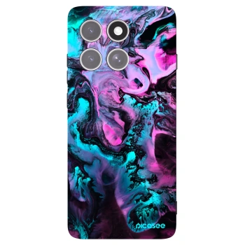 Picasee silikonowe czarne etui na Motorola Edge 60 Pro - Lean